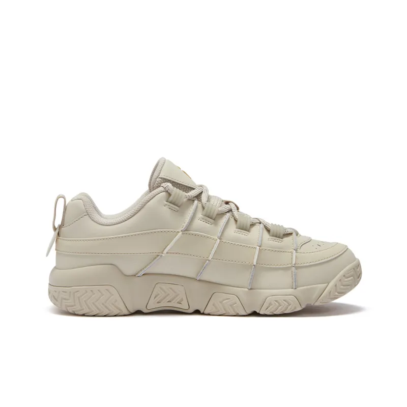 FILA FUSION BARRICADE Puffy Shoes Wear Resistant Low Top Vintage Basketball Shoes Men's Yellow-1