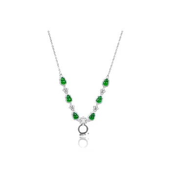 CUIYOUSHIJIA Ice Type Jadeite Necklace[with Certificate] Women's