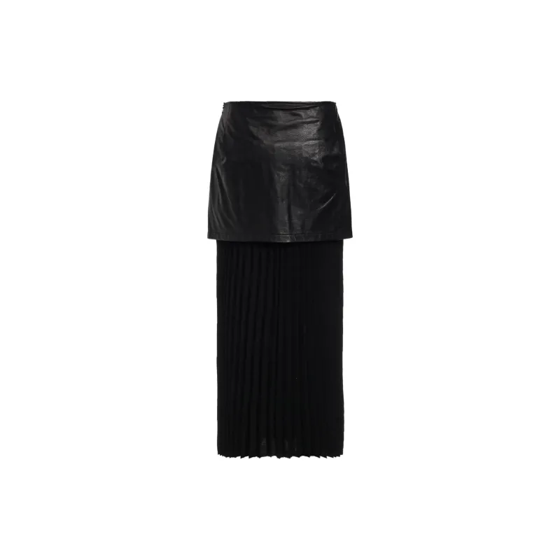 Yohji Yamamoto Casual Long Skirts Women's Black-1