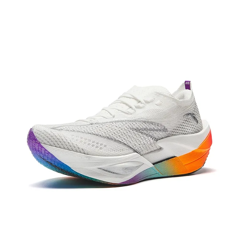 Anta C202 6.0 PRO Slip Resistant Breathable Low Top Casual Running Shoes Women's White Silver-1