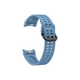 Blue/Dual-Hole Button Style Silicone Strap
