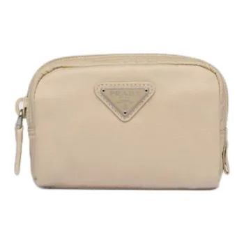 PRADA Fabric Clutch Regular Women's Desert Beige