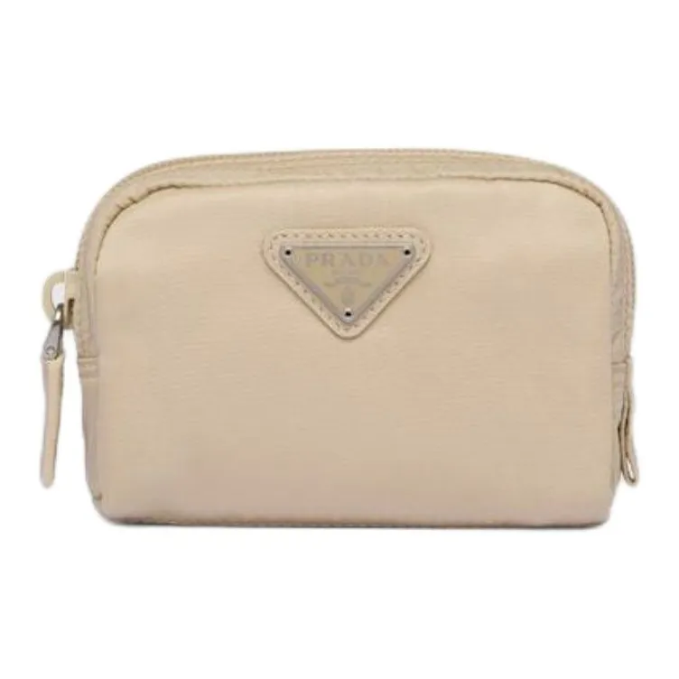 PRADA Fabric Clutch Regular Women's Desert Beige-0