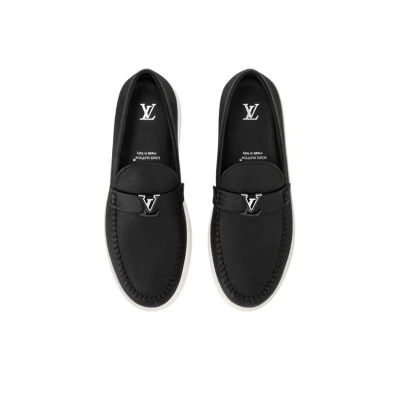 LOUIS VUITTON Resort Loafers Men's Black-3