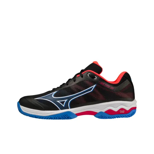 Mizuno Abrasion Resistant Breathable Low Top Tennis Shoes Men's Black
