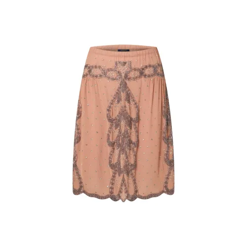 LOUIS VUITTON Casual Long Skirts Women's Pink