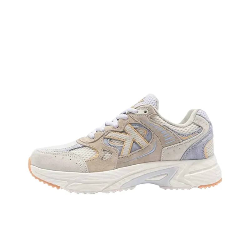 KELME Anti Slip Wear Resistant Breathable Lightweight Low Top Chunky Sneakers Women's Light Gray Blue-0