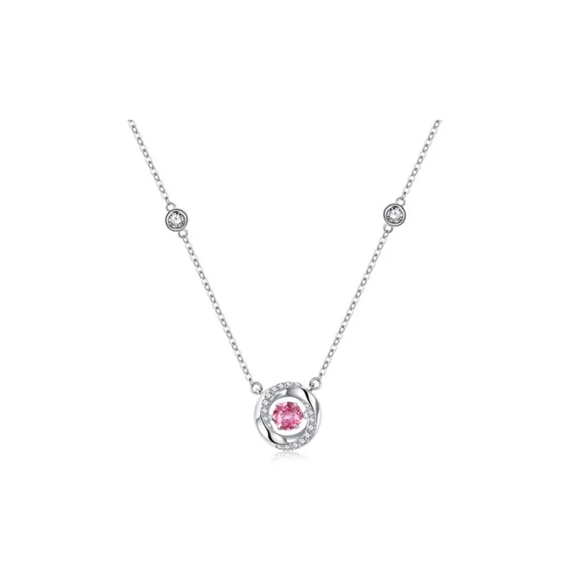 KINGFOCUS Sterling Silver Love Confession Bestie Birthday Necklace Women's-7