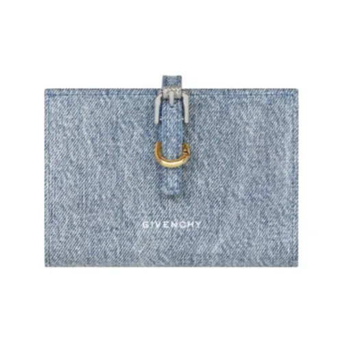 GIVENCHY Voyou Cotton Wallet Women's Medium Blue