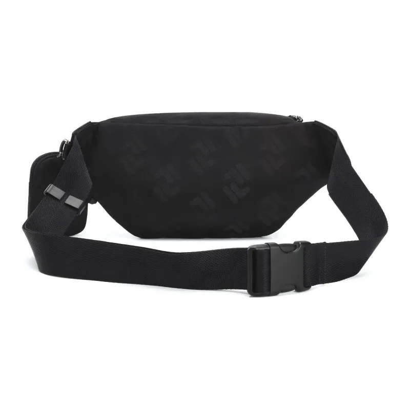FILA Fabric Shoulder Bag, Crossbody Bag, Fanny Pack Regular Unisex Pitch Black-2