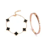 Black Four-Leaf Clover Collection