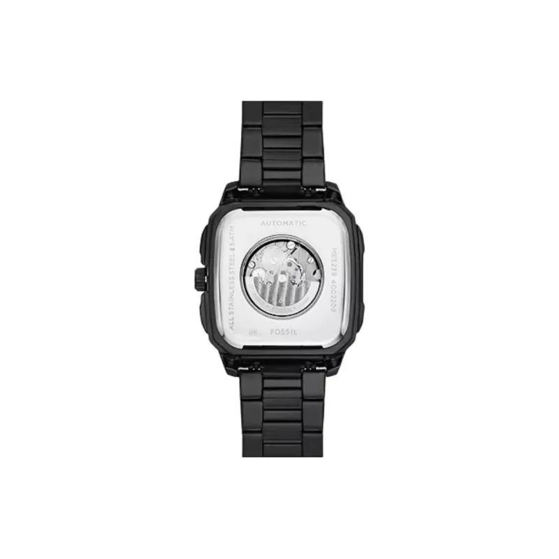 FOSSIL Wrist Watch Automatic Mechanical Movement Stainless Steel Strap 42mm Black Dial Unisex-1