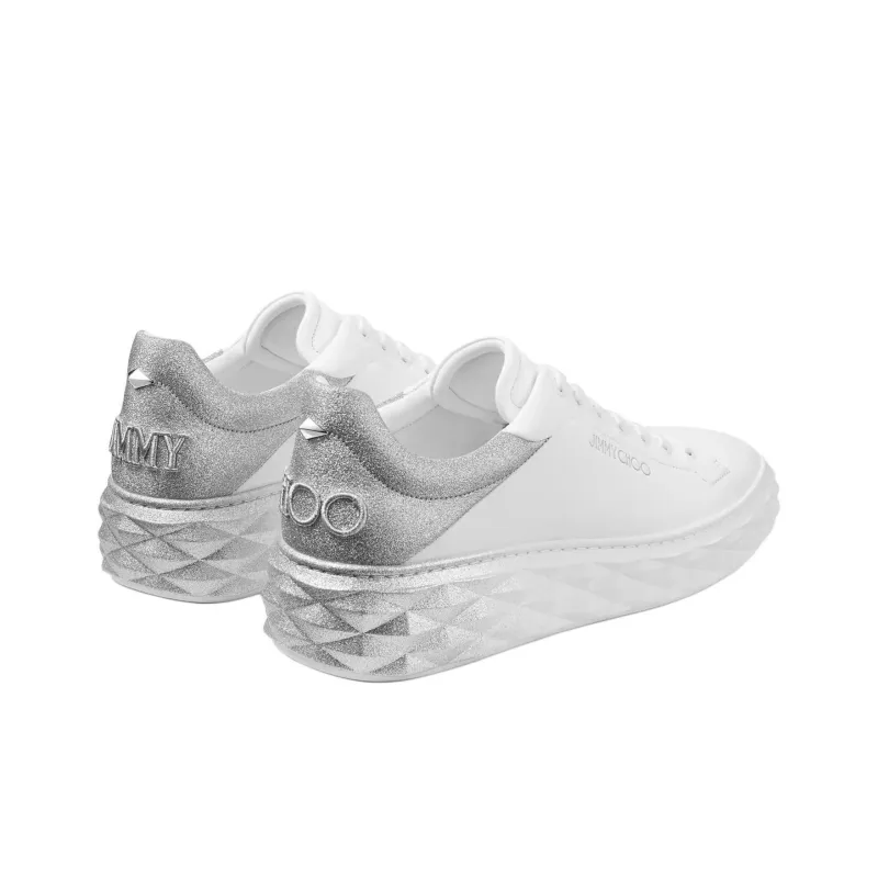 Jimmy Choo DIAMOND MAXI/M II Low Top Skateboard Shoes Men's White-2
