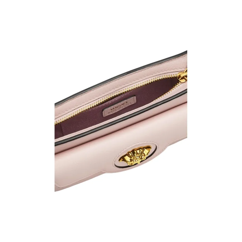 VERSACE La Medusa Calfskin Crossbody Bag, Shoulder Bag Mini Women's Light Pink Red-4