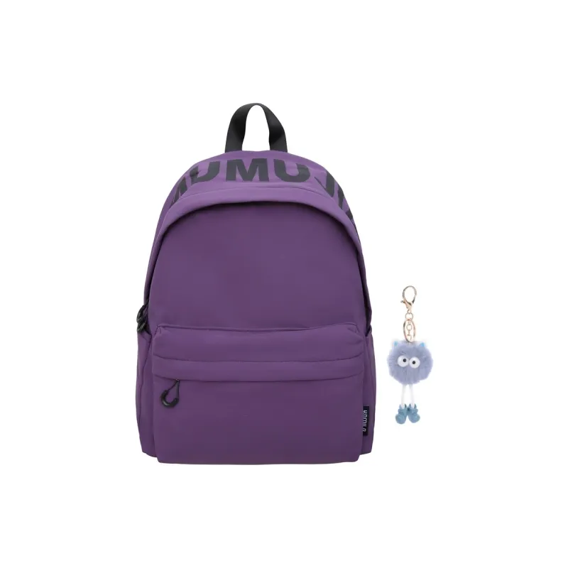 KAMLUI Nylon Fabric Backpacks Backpack Regular Unisex Green/Ecru/Black/Dark Brown/Purple-19