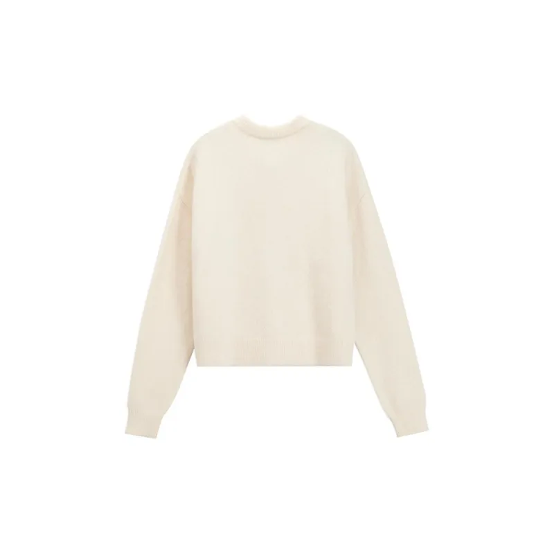 Ed Hardy FW24 Sweater Women's Ivory White-1