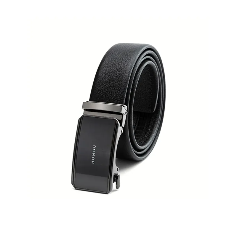 HONGU Cow Leather Belts Men's Width 3.5cm-0