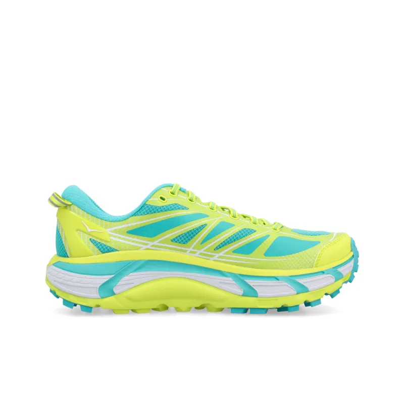 HOKA ONE ONE Mafate Speed 2 Anti Slip Wear Resistant Low Top Running Shoes Men's Green Blue-1