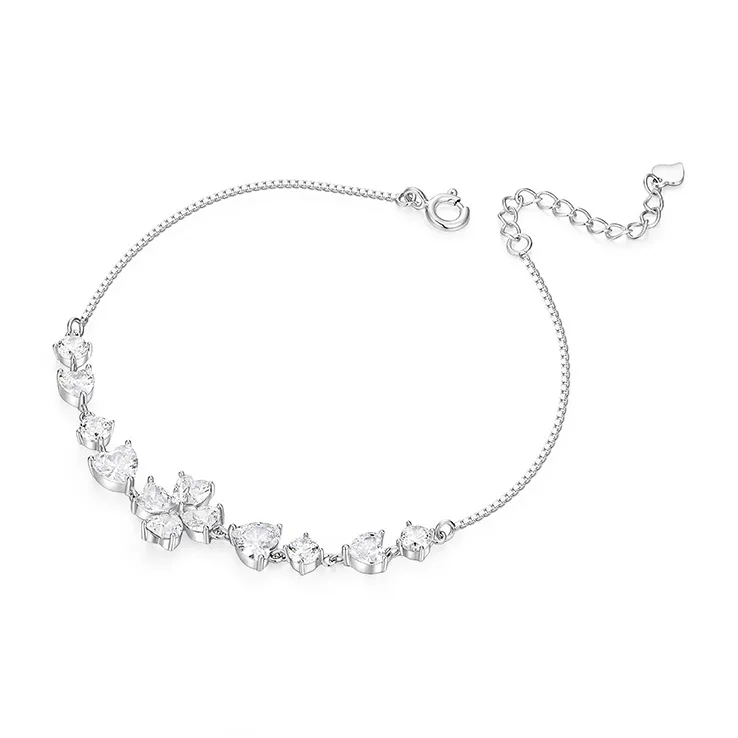 KADER 925 Sterling Silver Bracelets Women's Silver, Box Gift For Girlfriend-1