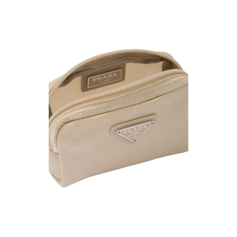 PRADA Fabric Clutch Regular Women's Desert Beige-4