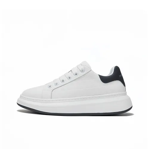 FAIRWHALE White Moonlight Collection Small White Shoes Low-Top Skateboard Shoes Men's White Black