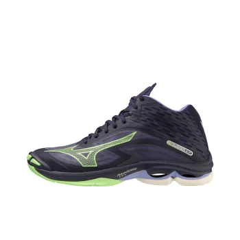 Mizuno Wave Lightning Z7 Cushioned Slip-Resistant Mid-Top Training Shoes Unisex Dark Purple