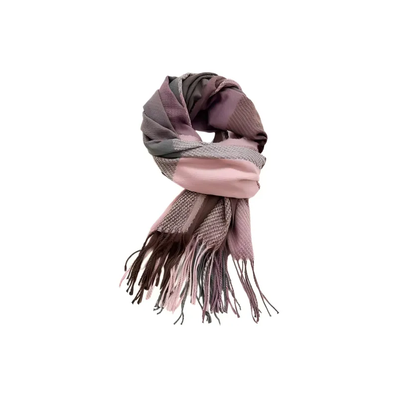 EEEENO Polyester Knit Scarves Unisex-5