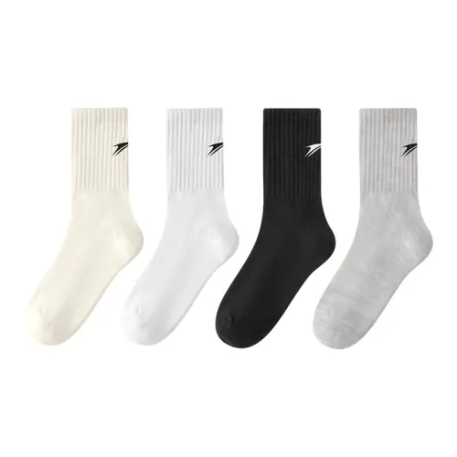 Kinglake Mid Calf Socks Unisex 4 Pack