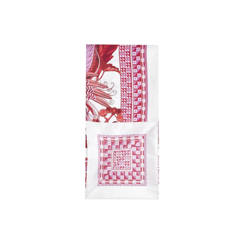 Ferragamo Birds Of Paradise Print Square Scarf-1