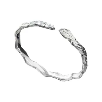 Royal Dragon Mirror 999 Fine Silver Sterling Silver Bracelets Women's