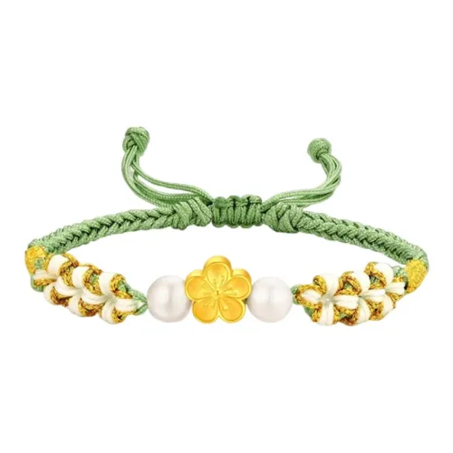 Zocai Peach Blossom Wealth And Fortune National Style And Trend Solid Gold Fixed Price Bracelets Women's