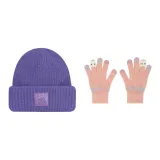 Purple Hat+Pink Glove