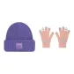 Purple Hat+Pink Glove
