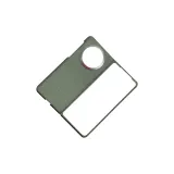 Green Flat Texture, Square Edge+Silver Gray Metal Frame[Set]