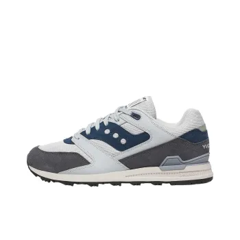 Saucony COURAGEOUS Anti Slip Wear Resistant Low Top Casual Shoes Unisex Gray Blue