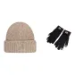 Brown Cap+Black Glove