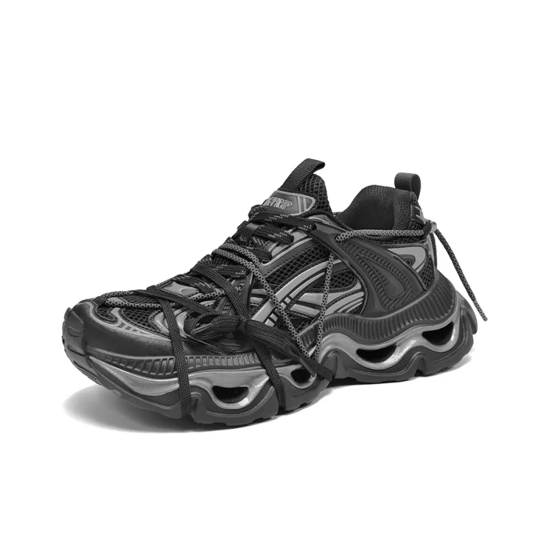 SK.TRIP Cushioning Abrasion Resistant Lightweight Height Increasing Mat Low Top Chunky Sneakers Men's Box-15