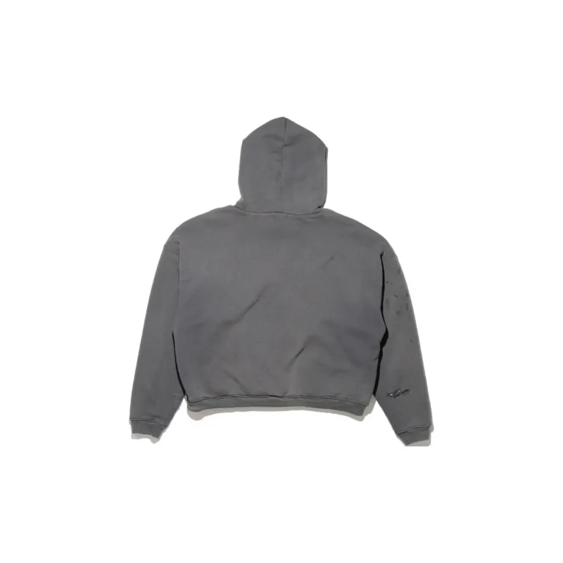 ENFANTS RICHES DEPRIMES Thermal Lined Distressed Logo Hoodie-1