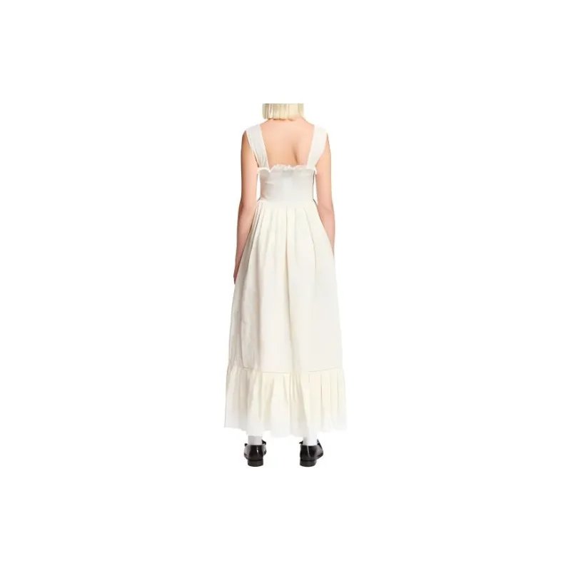 GUCCI Ruffled Hem Slip Dress-2