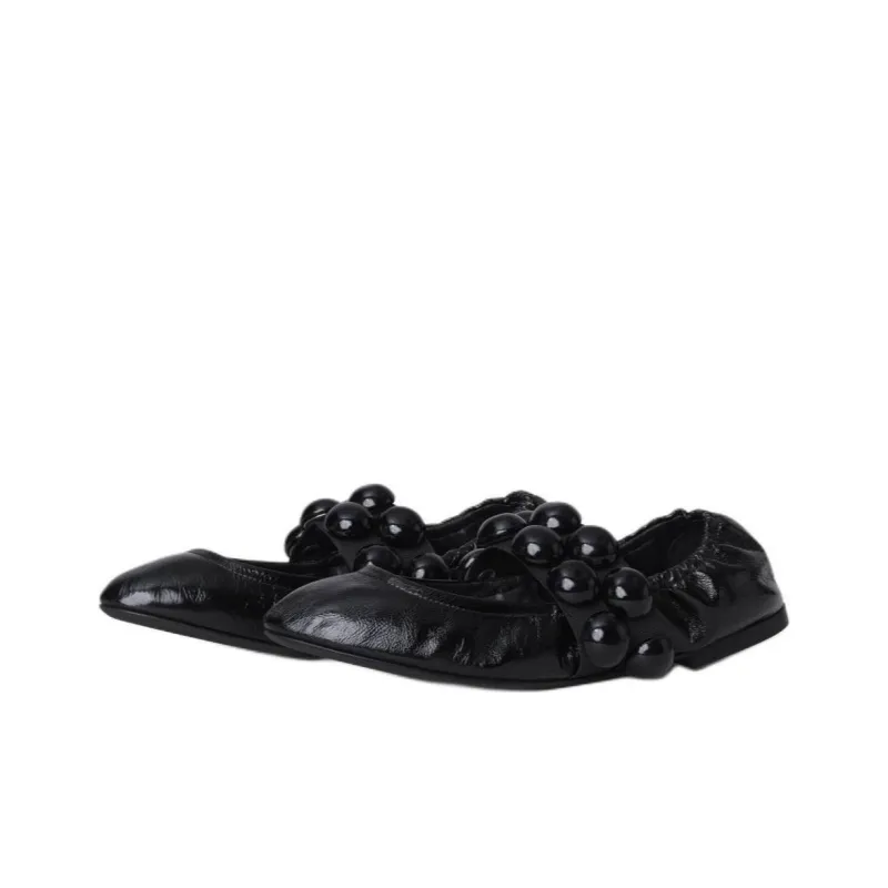 Alaia Casual Single Shoes Women's Black-4