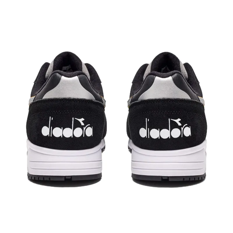 Diadora N902 Anti Slip Wear Resistant Low Top Casual Shoes Unisex Black Gray-4