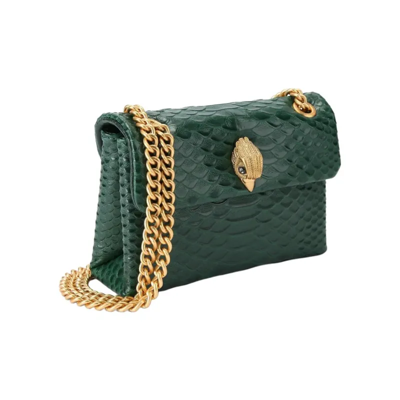 Kurt Geiger London Kensington Leather Portable Crossbody Bag Shoulder Bag Mini Women's Dark Green-3