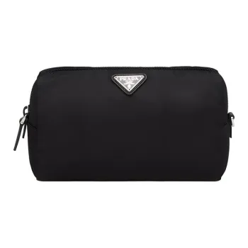 PRADA Nylon Makeup Bag Handbag Toiletry Bag Unisex Black
