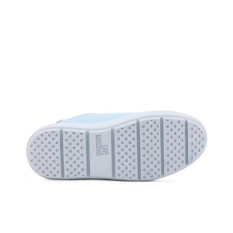 LOVE MOSCHINO Low Top Skateboard Shoes Women's Blue-3