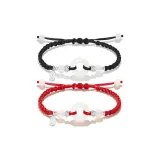 Bracelet 1 Pair (Black+Red)