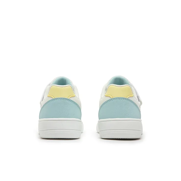 XTEP Non slip Support Low Top Kids' Skateboarding Shoes Sail White Foam Blue 2 Kids'-2