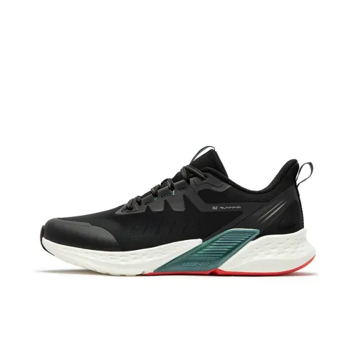 361° Volcano Rainproof Series Running Shoes Men Low Top Obsidian Black/Nebula Blue