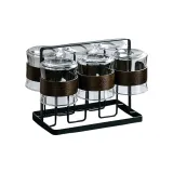 Snap Buckle Corset Transparent X6+Simple Black Frame