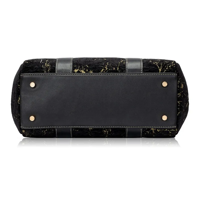 Roberta Di Camerino Handbags Elegant Black Gold-4