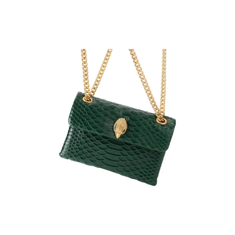 Kurt Geiger London Kensington Leather Portable Crossbody Bag Shoulder Bag Mini Women's Dark Green-2